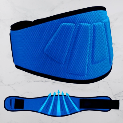 Ceinture pour la musculation - FitnessWaistBelts™ - Bleu - La cabane fitness
