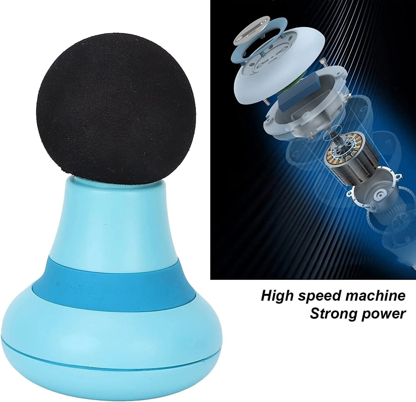 Mini pistolet de massage haute puissance - moteur haute vitesse pour massage profond des muscles