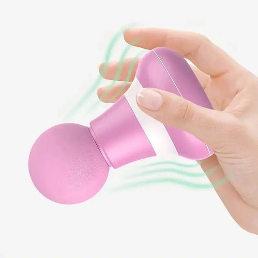 Mini pistolet de massage rose design ergonomique - appareil de récupération musculaire compact