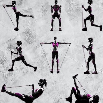 Bande de résistance - ResistanceBands™ - Noir - La cabane fitness