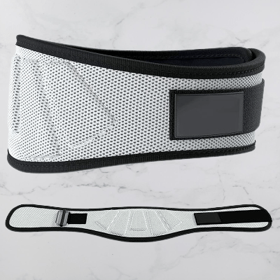 Ceinture pour la musculation - FitnessWaistBelts™ - Gris - La cabane fitness