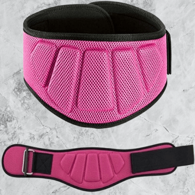 Ceinture pour la musculation - FitnessWaistBelts™ - Rose - La cabane fitness