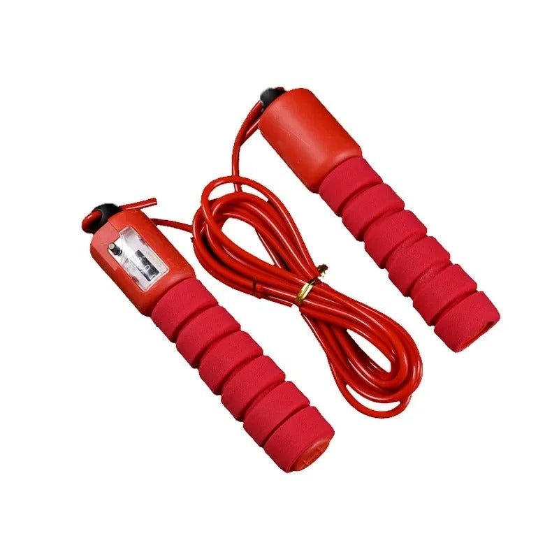 corde a sauter avec compteur rouge - La cabane fitness 