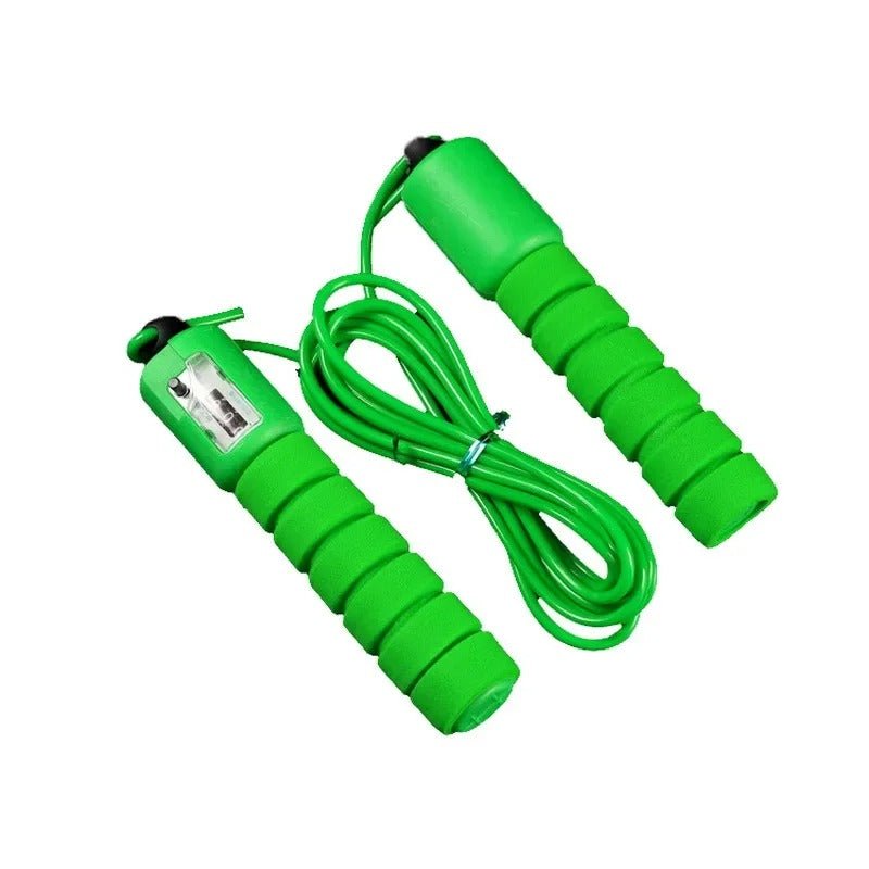corde a sauter avec compteur vert