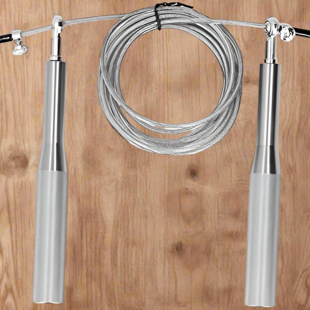 Corde à Sauter - JumpRopeCrossfit™ - Argent - La cabane fitness