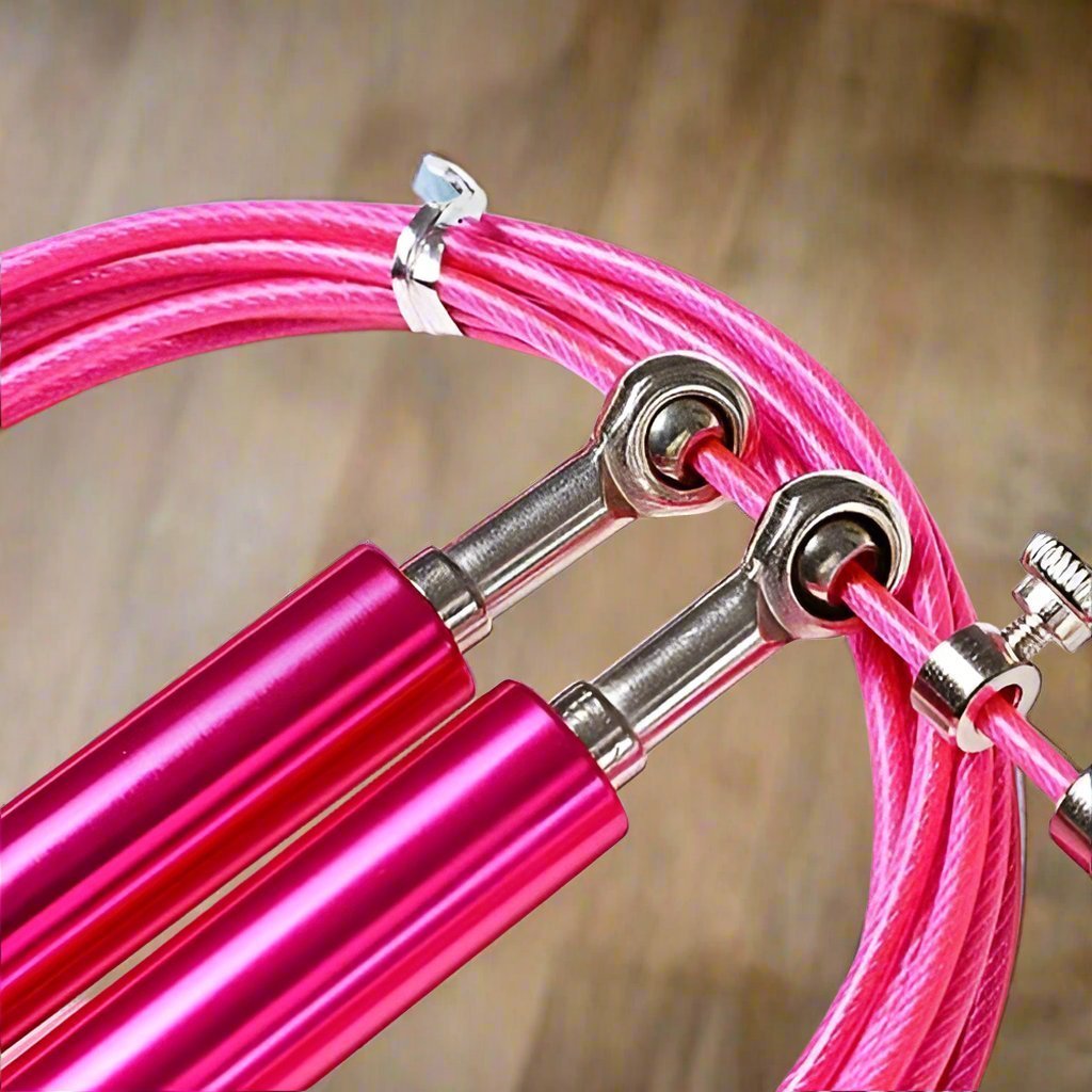 Corde à Sauter - JumpRopeCrossfit™ - Rose - La cabane fitness