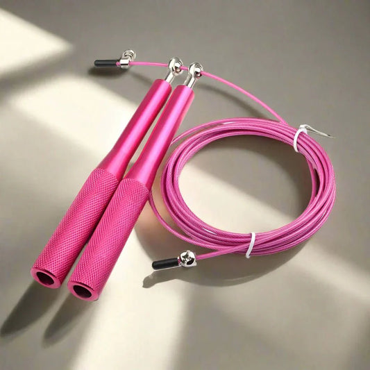 Corde à Sauter - JumpRopeCrossfit™ - Rose - La cabane fitness