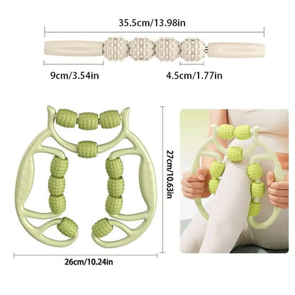 démentions de rouleau de massage et de la pince de jambe circulaire