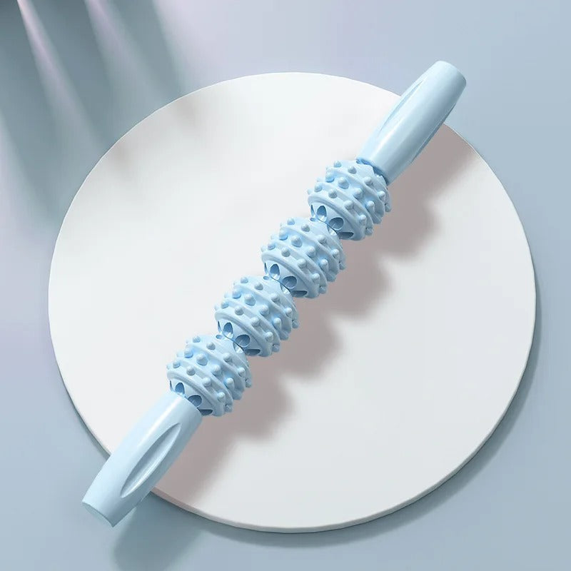 rouleau de massage bleu 