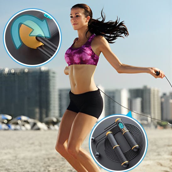 séance de cardio avec corde à sauter professionnelle - entraînement fitness