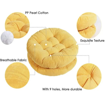 zafu coton perle tissu respirant avec 9 trous pour une plus grande durabilité et une texture exquise